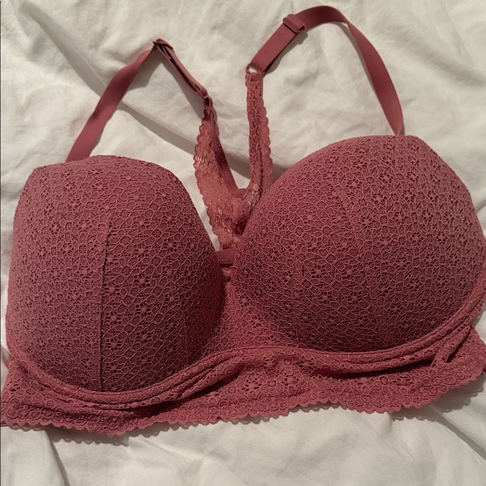 Victoria's Secret Mauve Lace Bra